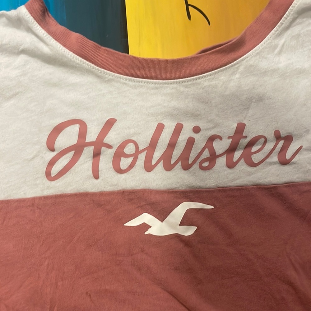 A two-tone Hollister T-shirt